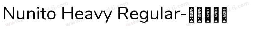 Nunito Heavy Regular字体转换
